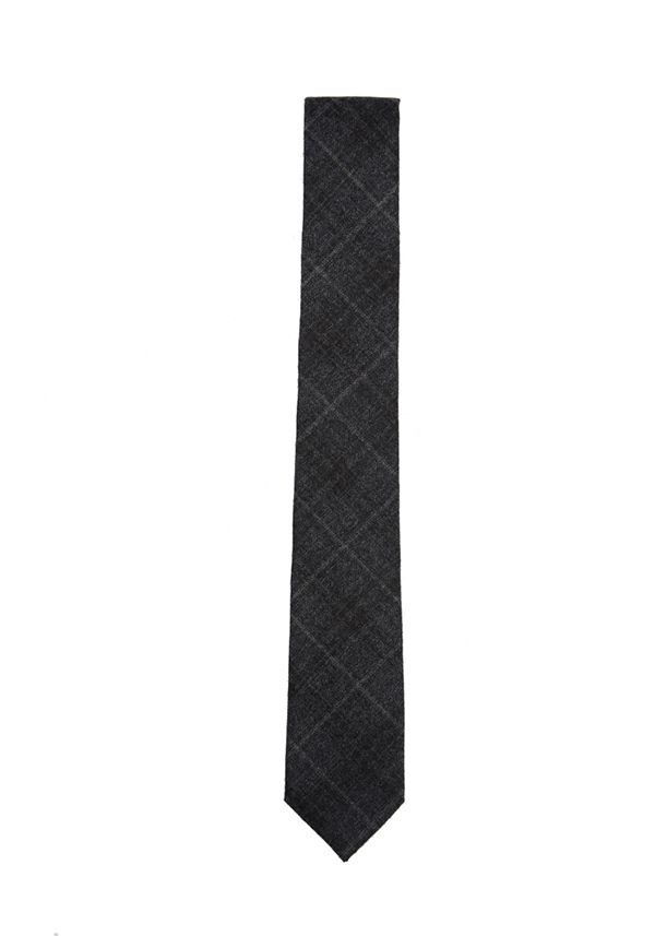 New Arriving Dark Grey Pure Wool Skinny Tie for Men 