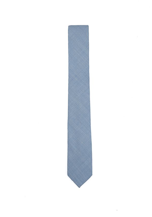 Sky Blue Wool Tie Mens Necktie 