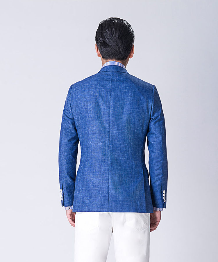 blue Wool blended Casual jacket