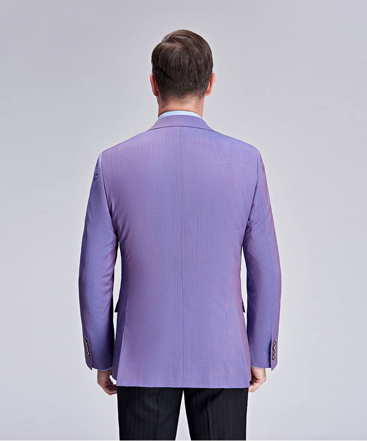 Romantic purple slim fit suit jacket