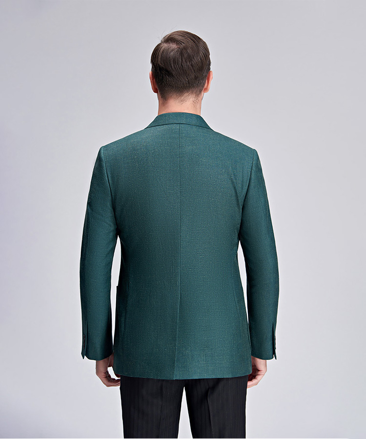 green patch pocket slim fit blazer for men 