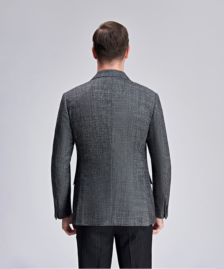 Classic gray fit Business suit jacket