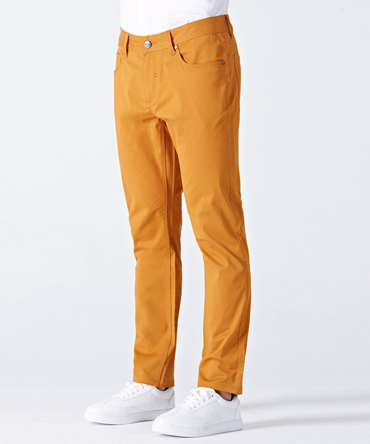 Orange-yellow fashionable casual  trousers