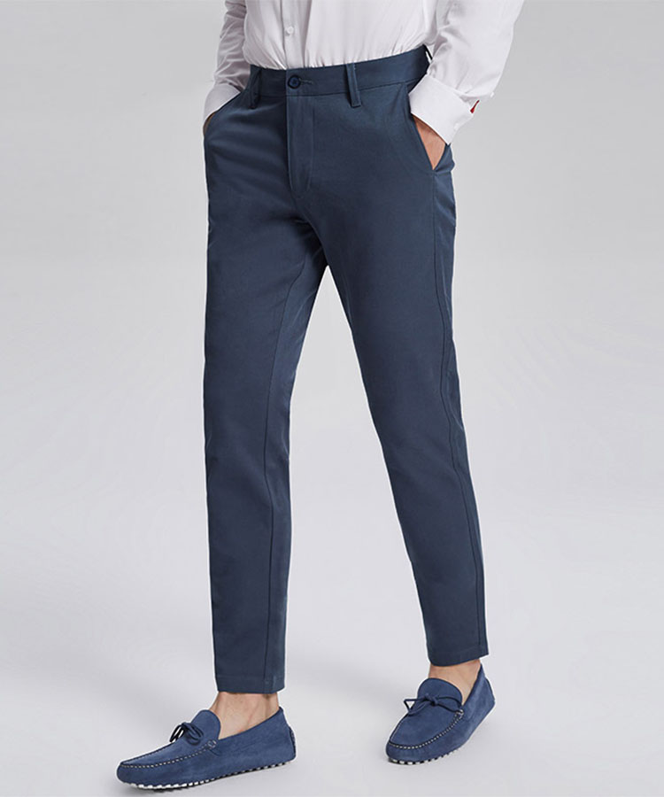 Blue grey fashionable casual pants