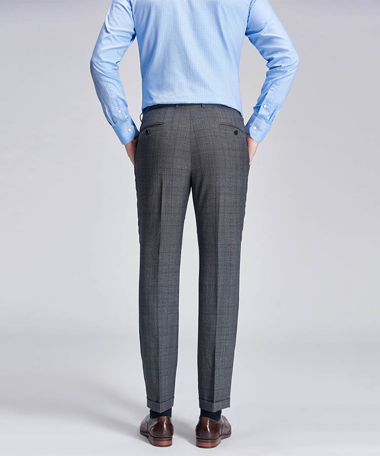 Gray square Modern and fashionable suit pant