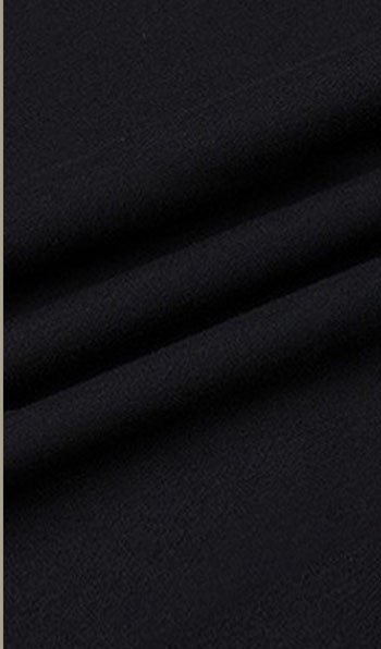 black cotton luxury fit dress shirt