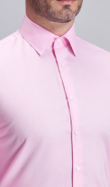 Pure pink fashionable men shirt