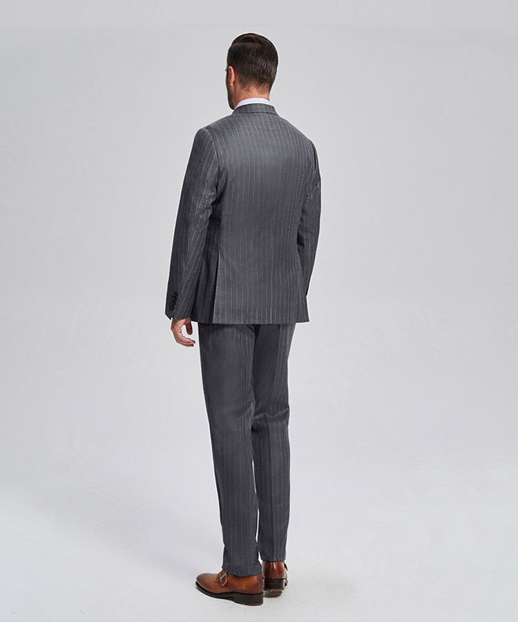 Grey Wide stripe Classic suit