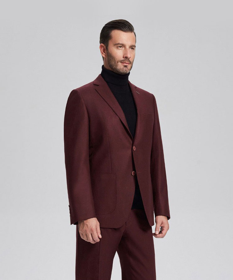 red Fashionable Business fit suit