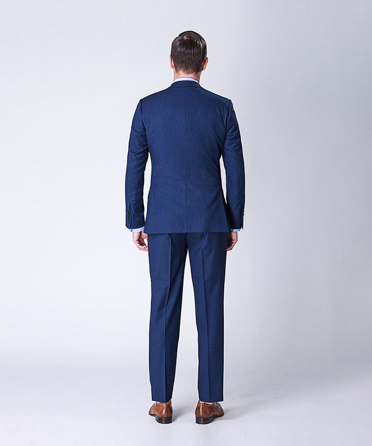 Blue Small squares suit