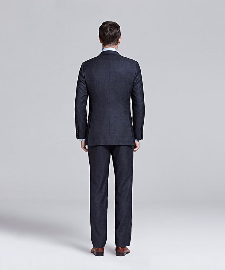 Grey grid business suit