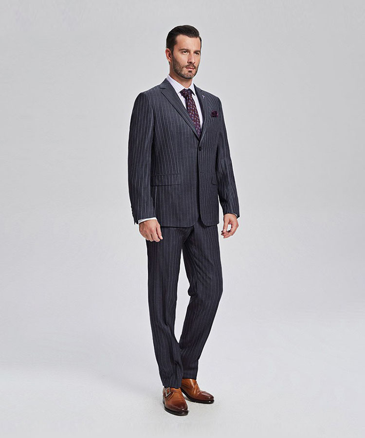grey stripe Luxury suit for men 