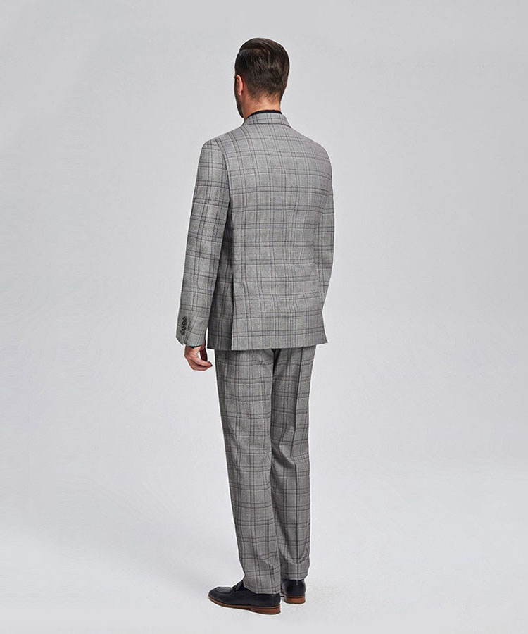 gray Elegant plaid Business suit