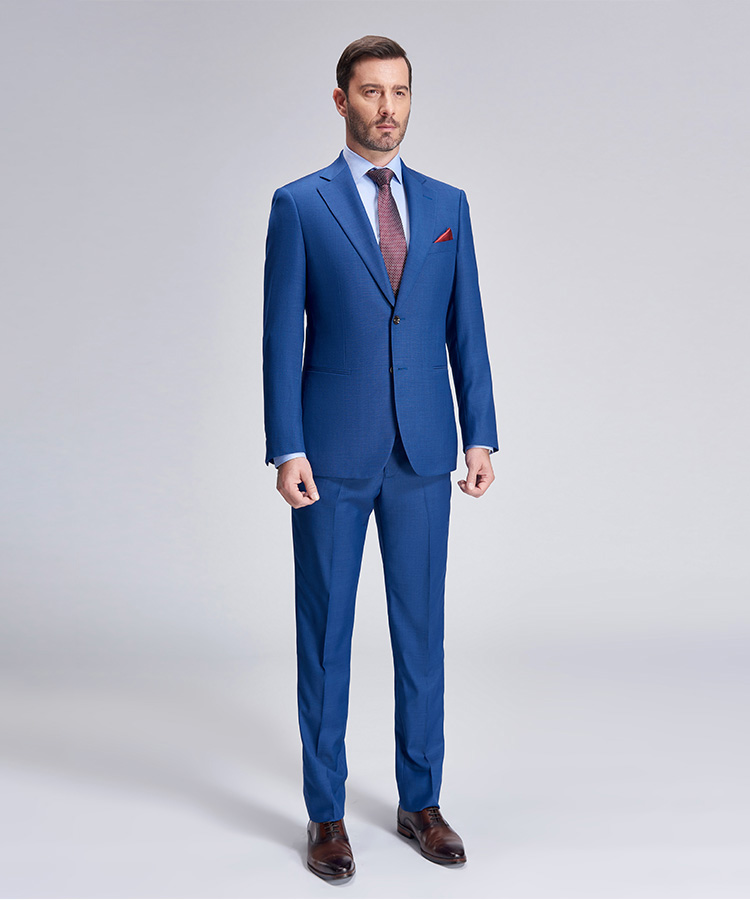 Pure blue romantic fit suit