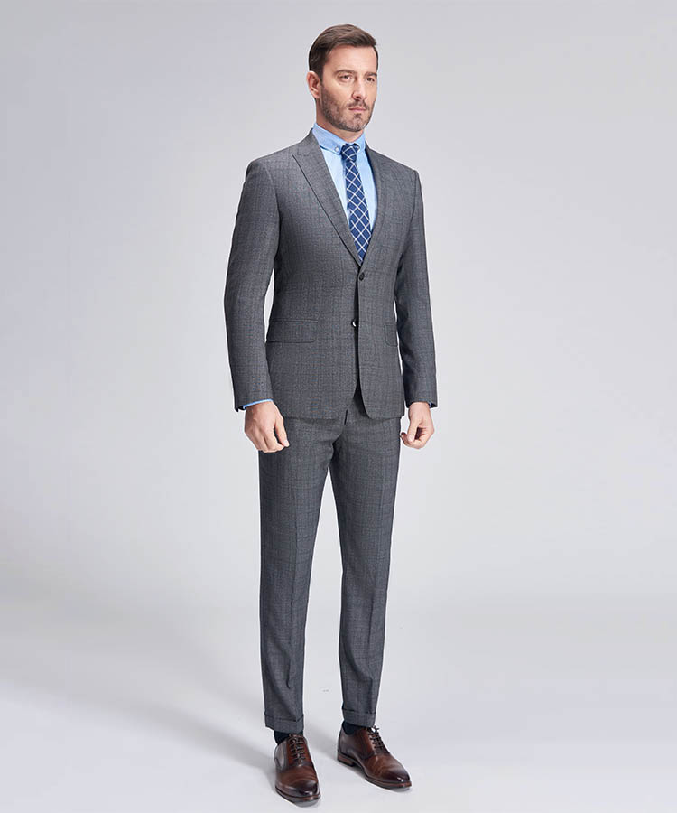Gray square Modern and fashionable suit