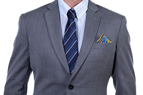 New design 2 pieces grey custom suit 
