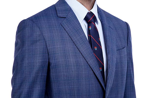 New Arriving Premium Blue Checks Wool Suit for Men
