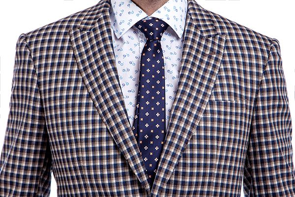 Tailor Custom Made Checks Pattern Men Premium Suit